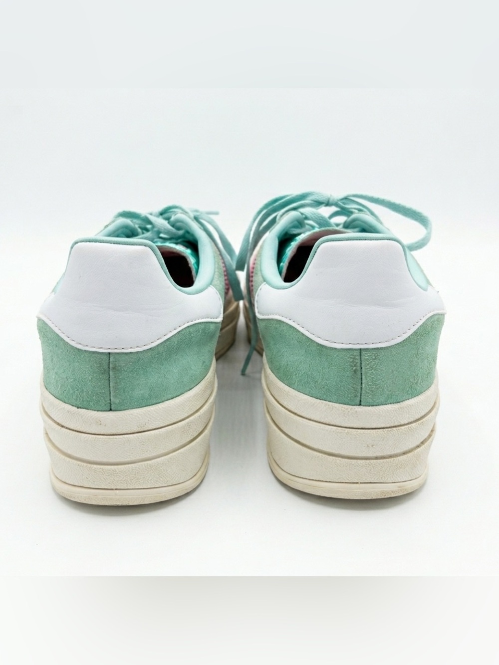 adidas Women’s Sneakers in Mint Green & Hot Pink - Picture 2 of 3